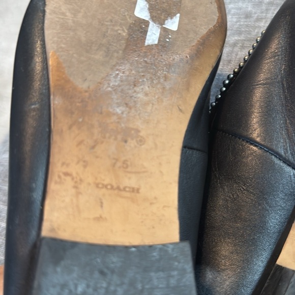 Coach Harper Black Leather Loafer S - Picture 6 of 8